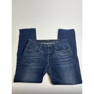 7 For All Mankind Men’s The Straight Jeans Size 34x32 Dark Wash Denim